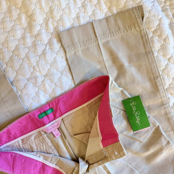 Lilly Pulitzer Preppy Capri Khaki - Picture 1 of 3